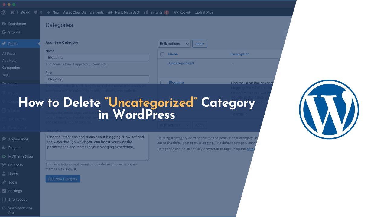 remove uncategorized category, remove uncategorized category in wordpress, remove uncategorized wordpress, uncategorized